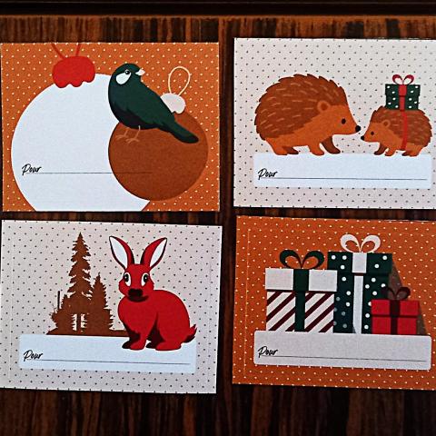 troc de  Etiquettes autocollantes de Noël. RÉSERVÉES., sur mytroc
