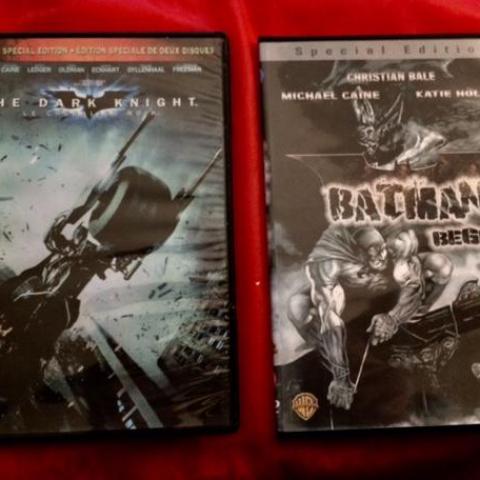 troc de  2 DVD films Batman - Christian Bale - The dark Knight, sur mytroc