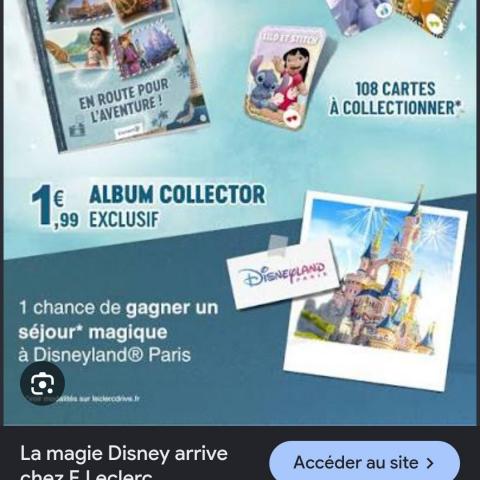 troc de  Recherche carte Disney leclerc, sur mytroc