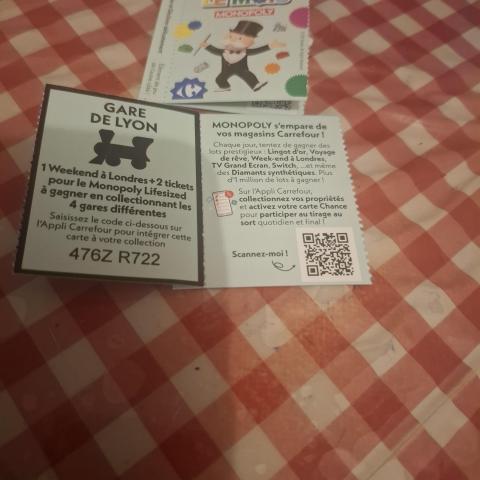 troc de  Carte jeu monopoly carrefour, sur mytroc