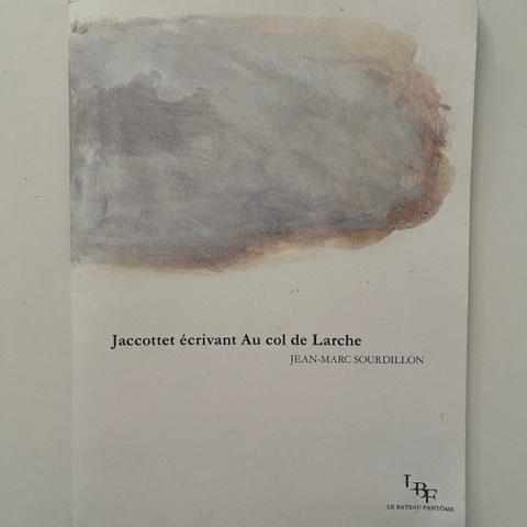 troc de  Jaccottet écrivant Au col de Larche  -  J-M. Sourdillon, sur mytroc