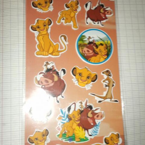 troc de  stickers 3D roi lion neuf, sur mytroc