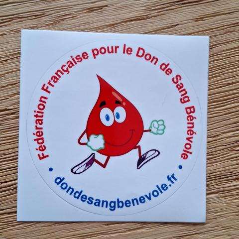 troc de  Autocollant don de sang, sur mytroc