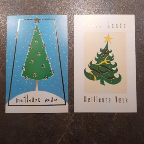 troc de  2 cartes "Voeux" + env., sur mytroc