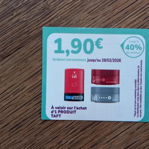 troc de  Bon de réduction TAFT., sur mytroc