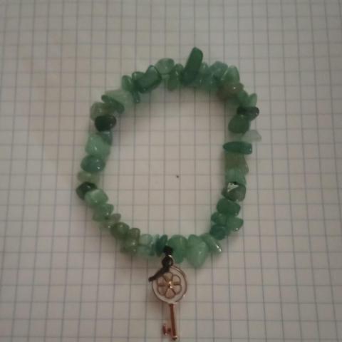 troc de  bracelet pierre aventurine élastique fait main, sur mytroc