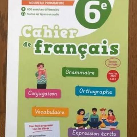 troc de  Fleurs d'encre 6e cahier élève - version enseignant corrigée, sur mytroc