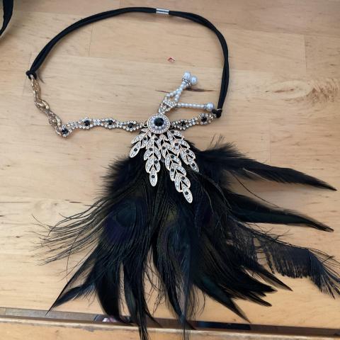 troc de  Serre-tête, plumes, et strass, sur mytroc
