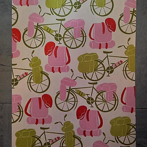 troc de  Papier créatif "A bicyclette"., sur mytroc