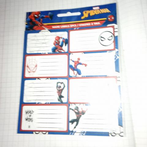 troc de  Étiquettes spiderman neuve, sur mytroc