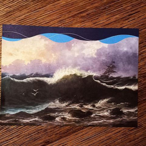 troc de  Image "Voilier dans la tempête"., sur mytroc