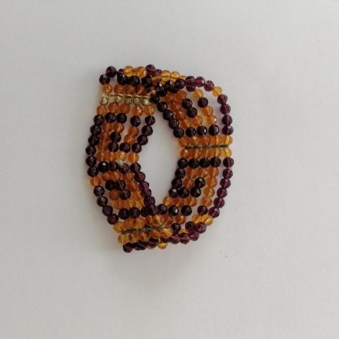 troc de  Bracelet perles bordeaux orange, sur mytroc