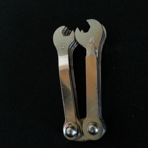 troc de  Mini clé fourche de poche dépliant en métal, sur mytroc