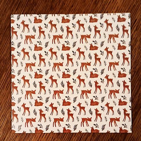 troc de  Carte double "Renne de Noël"., sur mytroc