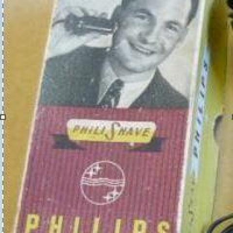 troc de  Boîte publicitaire rasoir Philips ancienne, sur mytroc