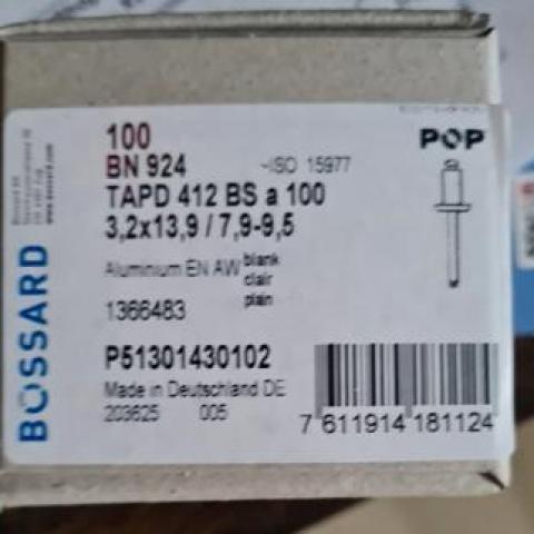 troc de  lot de 5 boites rivet pop, sur mytroc