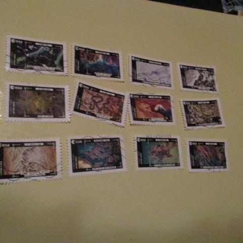 troc de  12 timbres EESA  La Terre vue de la Station Spatiale - 1 série pour SOPHIE, sur mytroc