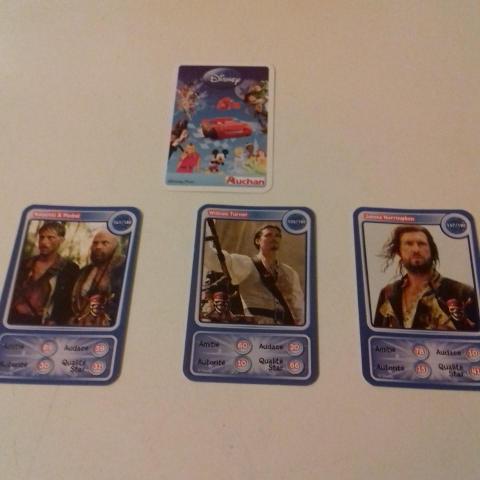 troc de  J'échange 3 cartes Disney de Auchan, sur mytroc