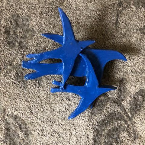 troc de  Broche faite main pâte synthétique Oiseaux en vol, sur mytroc