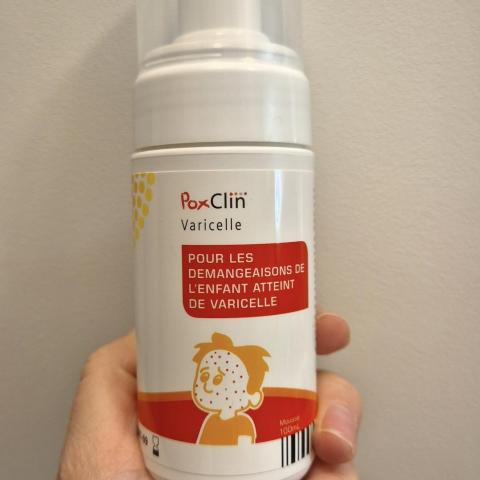 troc de  Mousse anti-grattage Poxclin varicelle - Pied/main/bouche, sur mytroc