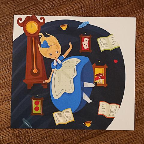 troc de  Affichette "Alice au pays des merveilles"., sur mytroc