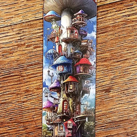 troc de  Marque-page "La tour champignons"., sur mytroc