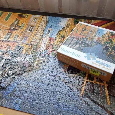 troc de  Puzzle 1000 pieces fait 1 fois complet, sur mytroc