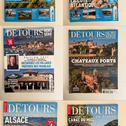 troc de  6 magazines Détours en France, sur mytroc
