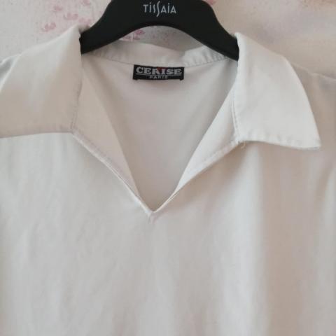 troc de  top blanc cassé taille S 36, sur mytroc