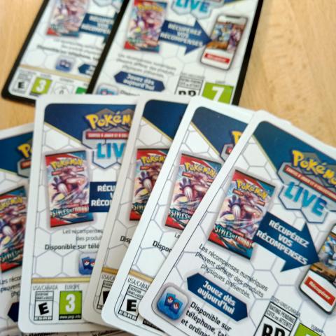 troc de  7 codes pokemon live, sur mytroc