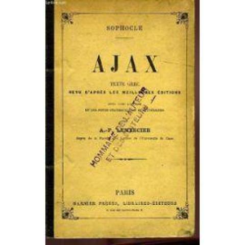 troc de  Recherche le livre Ajax de Sophocle, sur mytroc