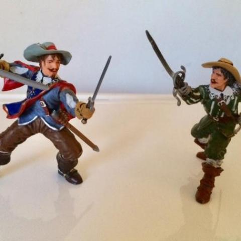 troc de  Lot 2 figurines mousquetaires Papo -- Athos et d'Artagnan, sur mytroc