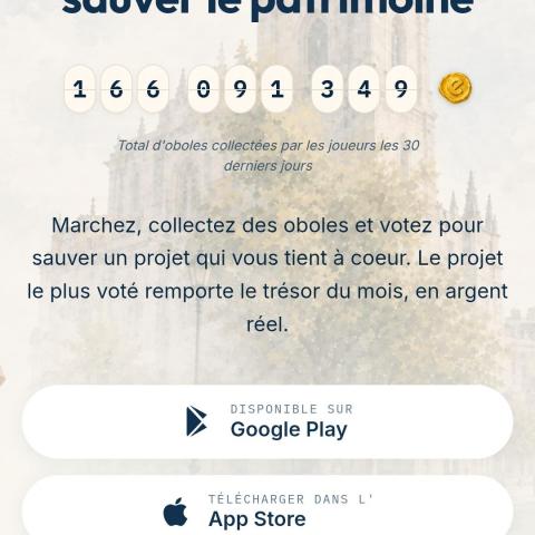 troc de  Application de marche dédiée au patrimoine, sur mytroc