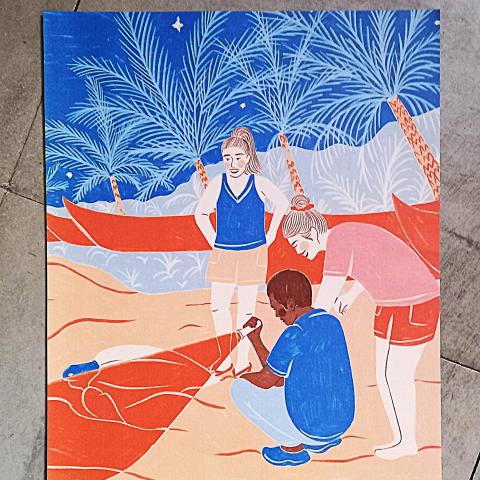troc de  Affiche "Les pirogues"., sur mytroc