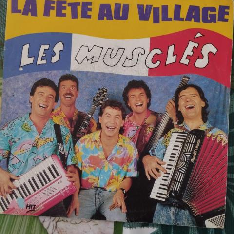 troc de  Disque vinyle 45T Les musclés - La fête au village, sur mytroc