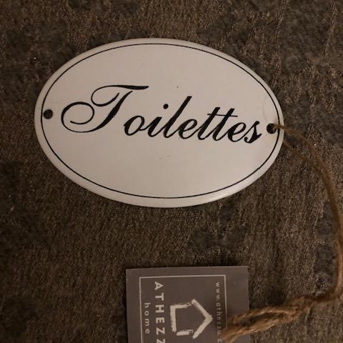 troc de  (réservé) Plaque de porte de toilettes largeur 10,5cm, sur mytroc