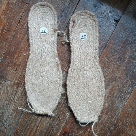 troc de  paire de semelles d'espadrilles en corde 37 DIY, sur mytroc