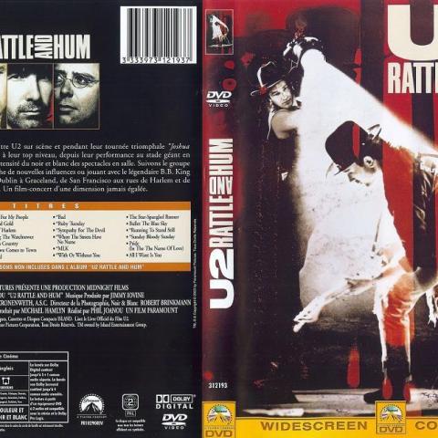 troc de  DVD U2 « RATTLE AND HUM » (DVD zone 2 - Widescreen collection), sur mytroc