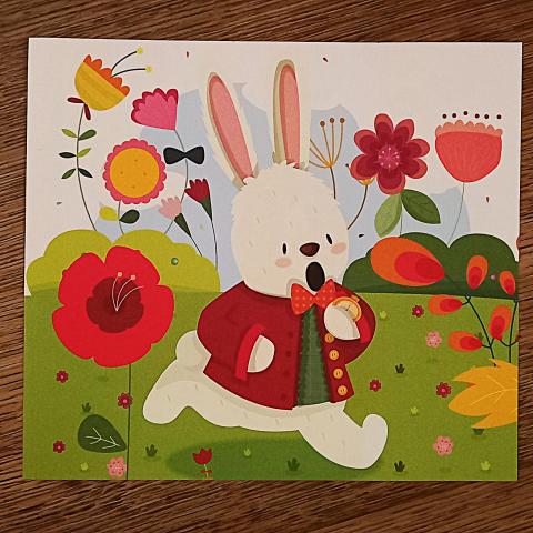 troc de  Affichette "Lapin blanc d'Alice au pays des merveilles"., sur mytroc