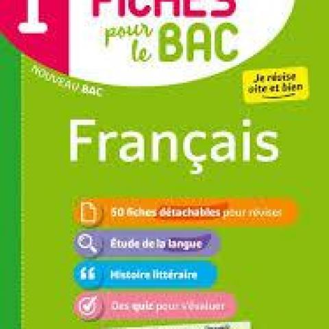 troc de  Attribué L.Scol. - Mes Fiches pour le BAC 1re Français, sur mytroc