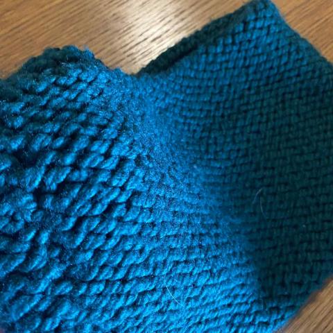 troc de  Echarpe laine grosse maille verte, sur mytroc