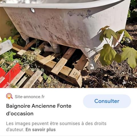 troc de  Recherche vieille baignoire en fonte, sur mytroc