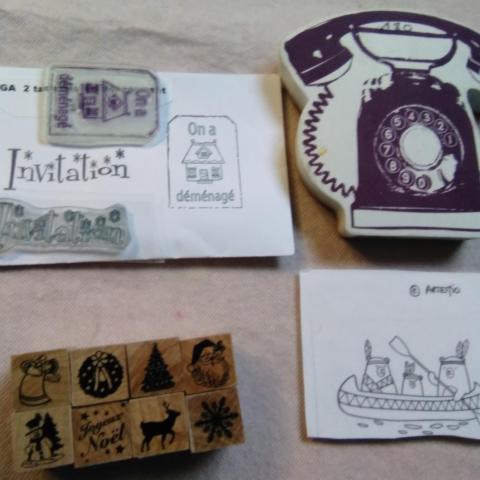 troc de  lot tampons,  clear stamps, loisirs créatifs, très bon état, sur mytroc