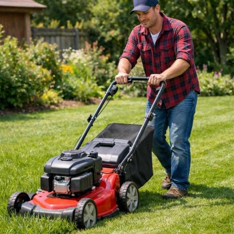 troc de  Coup de main jardinage : Tonte de pelouse, sur mytroc