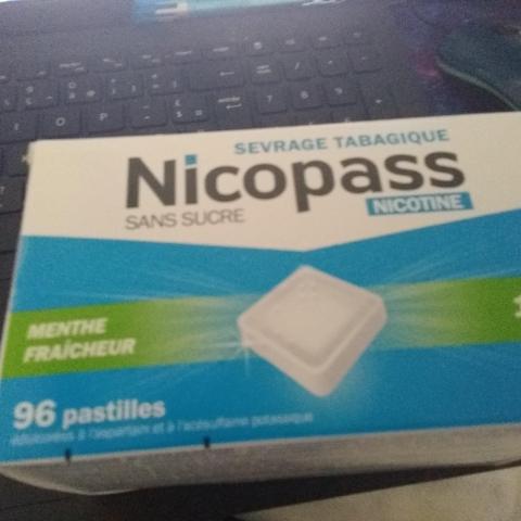 troc de  Nicopass 1,5 mg Menthe Fraîcheur Sans Sucre 96 Pastilles, sur mytroc