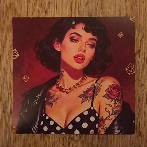 troc de  Affichette "Pin-up rock'n'roll"., sur mytroc