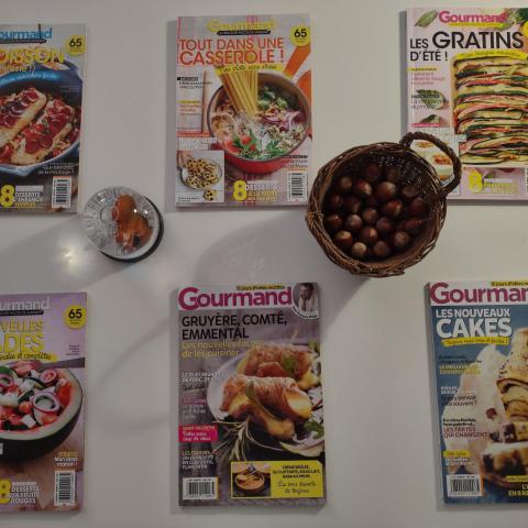 troc de  lot de 6 magazines GOURMAND + 1 best OF GOURMAND, sur mytroc