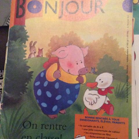 troc de  Revue Bonjour pour 6 à 8 ans de septembre 1997 la rentrée, sur mytroc