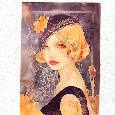 troc de  Carte "Blonde au béret noir"., sur mytroc