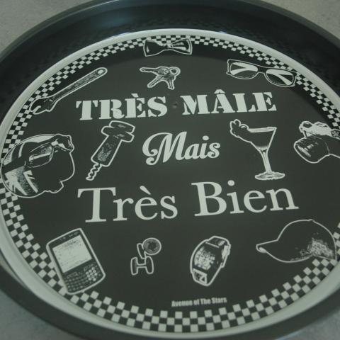 troc de  Plateau en fer fond noir + 1 blanc, sur mytroc